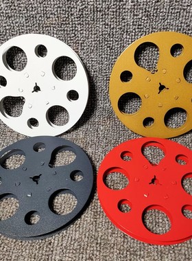 复古怀旧老式全新普l8毫米8mm 电影胶片片夹拷贝金属铁皮片夹摆件