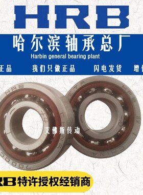 HRB哈尔滨角接触配i对轴承7200 7201 7202 7203 7204 AC P5 P4 DB