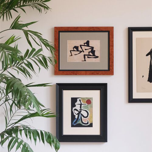 思考者席勒中古风l挂画折中主义高级感小众抽象现代艺术设计装饰