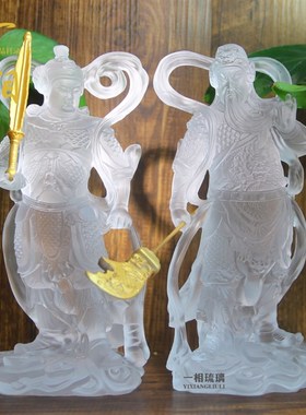 一相 琉璃韦陀伽蓝菩萨关公护法 韦驮L菩萨伽蓝菩萨琉璃如来像