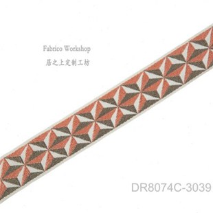 【一米价】沙发靠包窗帘r织带装饰带幅宽50mm地毯边条橙灰黄绿咖