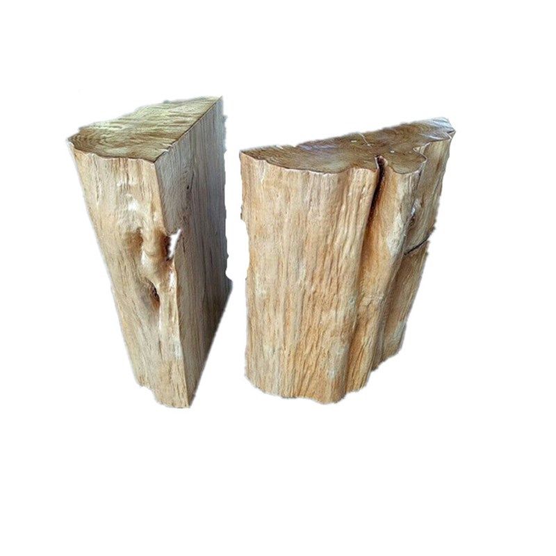 实木大板配套支架脚架q桌脚原木半圆墩木桩树桩画案大班台底座茶