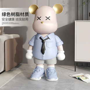 暴力熊客厅落地摆件轻奢电视柜沙发F旁商场雕塑门店乔迁开业礼物