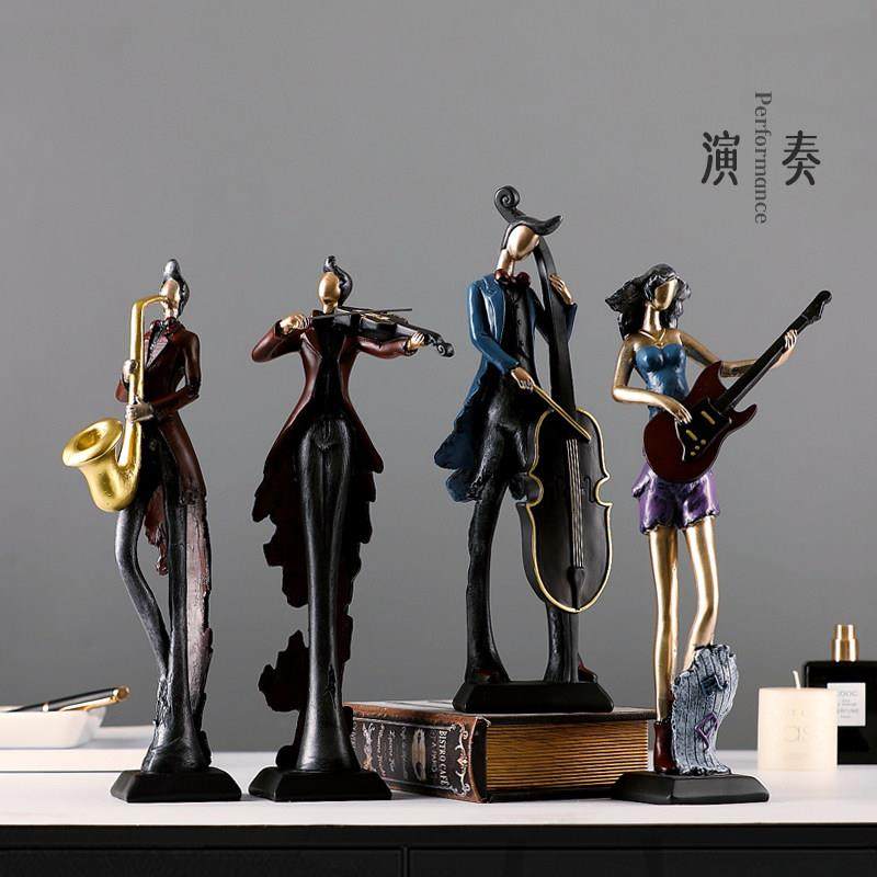 演奏乐器摆件复古简约家居装饰品办公室电视柜房间创意音乐礼物,家居饰品,装饰摆件,淘宝优惠券,粉丝福利购,淘宝优惠卷
