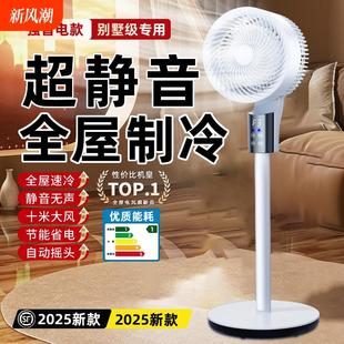 落地扇宿舍大风力2025新款 空气循环扇电风扇静音家用立式 遥控语音