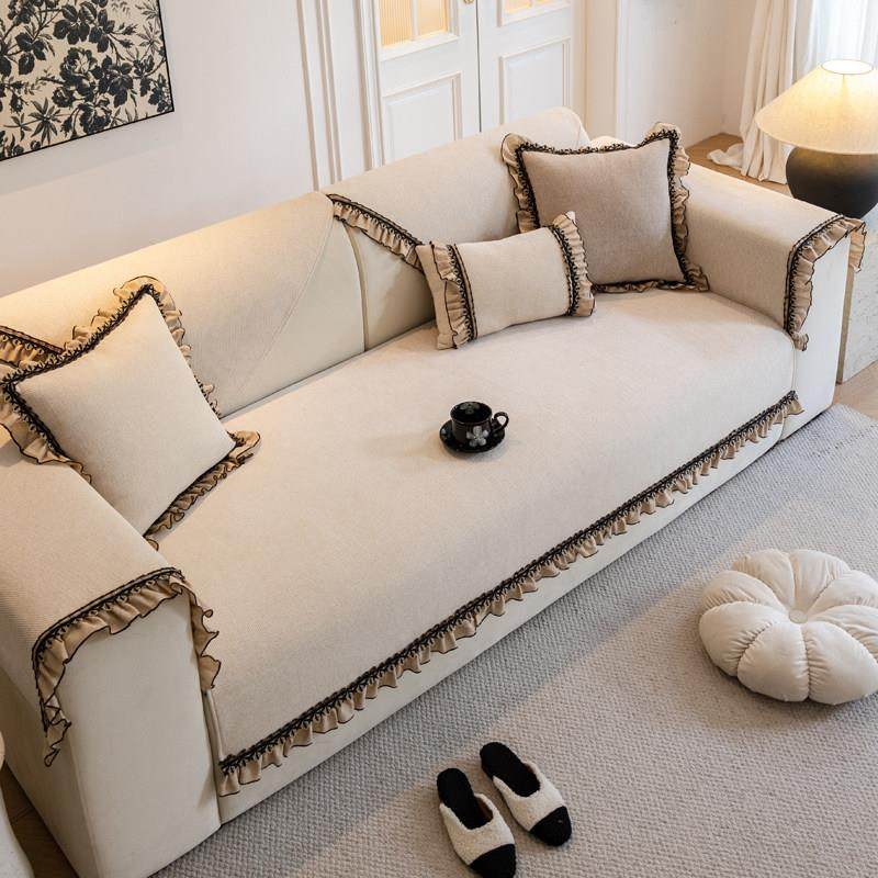 轻奢高级感雪尼尔沙发垫四季通用防滑坐垫套罩2025新款扶手巾盖布,居家布艺,沙发垫,淘宝优惠券,粉丝福利购,淘宝优惠卷