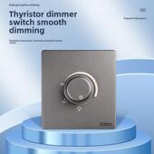 86型220V无极调光可控硅大功率调控器可调节灯光亮度调光开关面板