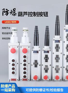 防爆电动葫芦控制按钮A5817可调启停6K/8K起重机驱动防爆手柄开关