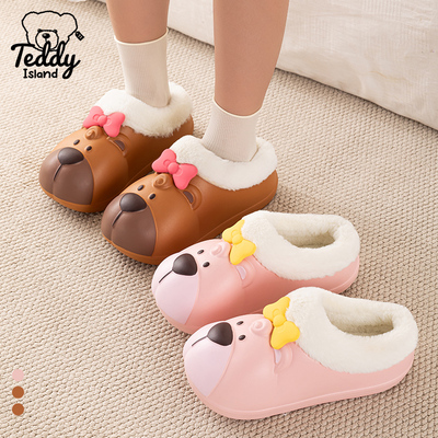 棉拖鞋可爱儿童亲子女款