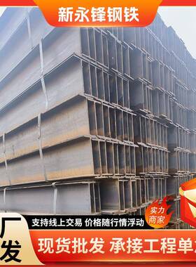 国标q390BH型钢建筑工程桥梁钢248*124*5*8q355ne车棚支架H型钢