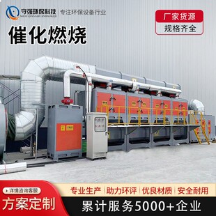 催化燃烧沸石浓缩转轮机高浓度6万风量印刷喷漆吸附氧化燃烧装置