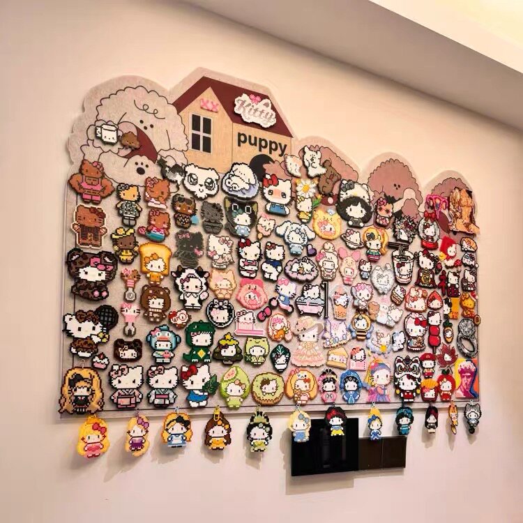拼豆毛毡板展示架手工diy成品