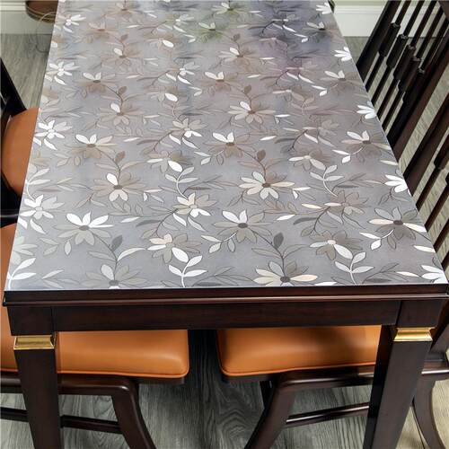 OF9D软塑料玻璃透明餐桌面垫pvc桌布防水防烫防油免洗茶几垫厚保