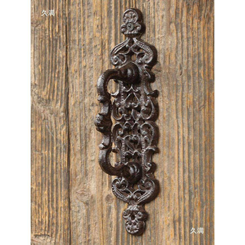 欧式复古老式铸铁大门把手户外庭院花园木门柜门装饰铁艺拉手插销,住宅家具,拉手,淘宝优惠券,粉丝福利购,淘宝优惠卷