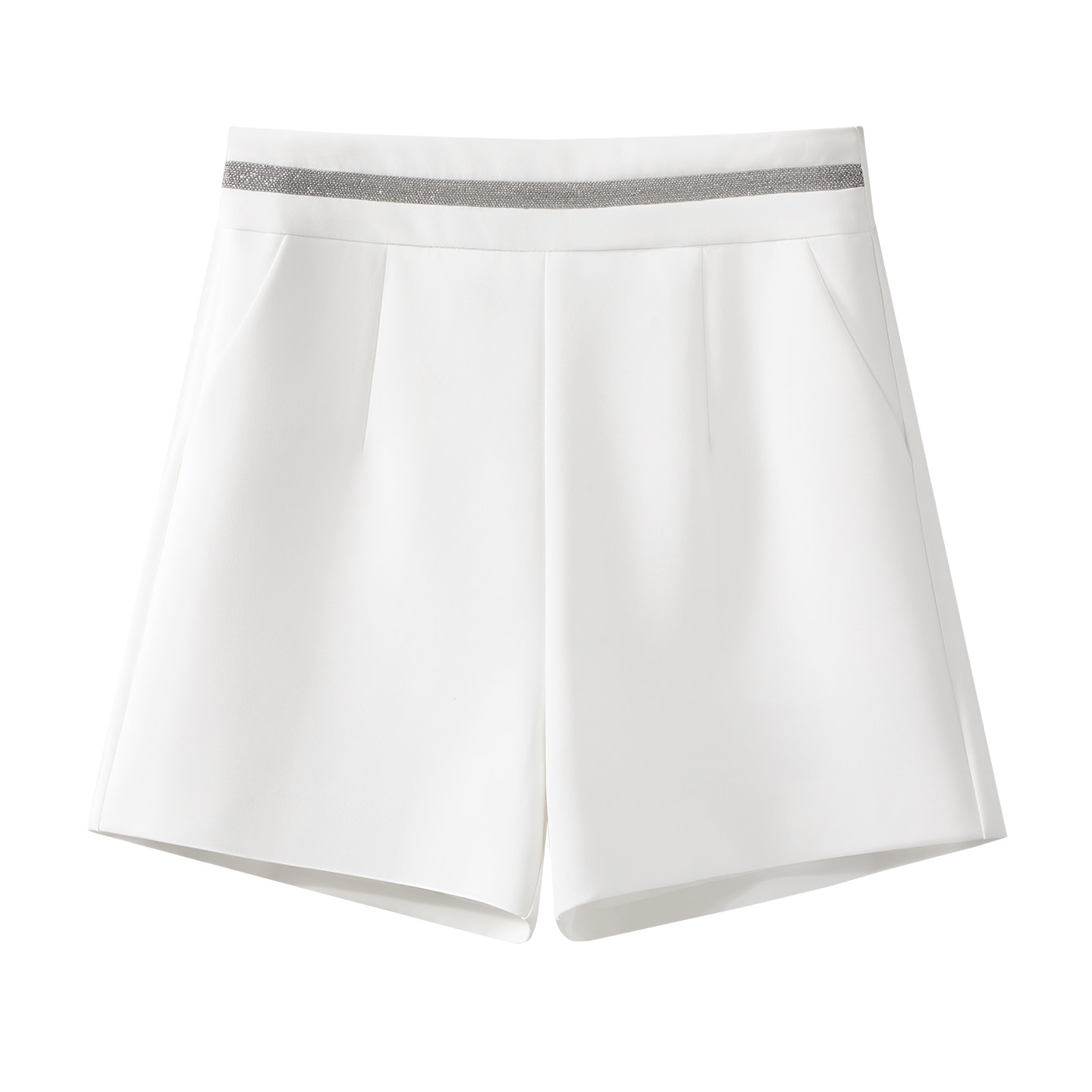 白色西装短裤女2025新款冬季爆款高腰显瘦宽松阔腿裤休闲直筒裤子,女装/女士精品,休闲裤,淘宝优惠券,粉丝福利购,淘宝优惠卷