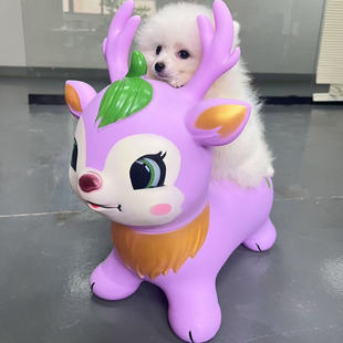 儿童玩具充气马跳跳鹿木马玩具球摇摇马骑马橡胶马宝宝可坐跳跳马