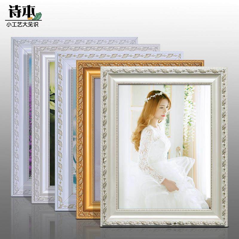 结婚照创意实木相框挂墙20 24 30 36寸婚纱照片框画框拼图框定制,家居饰品,相框/画框,淘宝优惠券,粉丝福利购,淘宝优惠卷