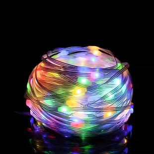 绕树上的灯带太阳能皮线灯户外防水气氛灯树枝装饰灯串树木亮化灯