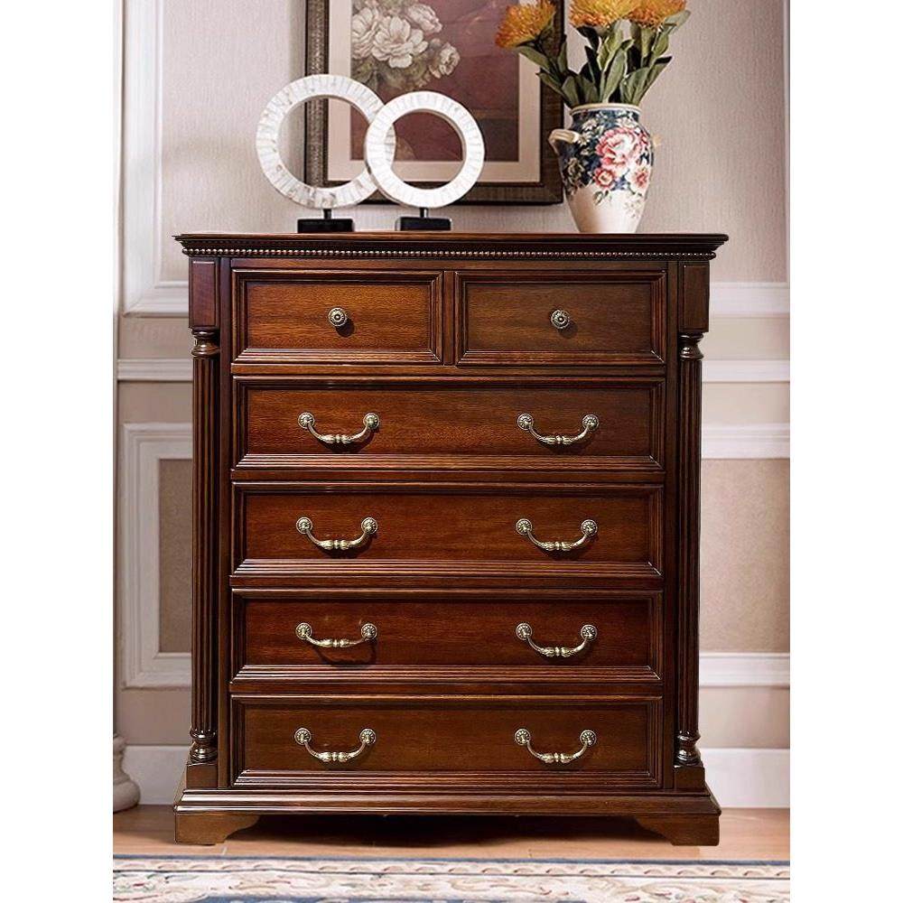 美式实木五抽屉和六抽屉柜，覆古简约的主卧室大抽屉柜，大容量储,住宅家具,斗柜,淘宝优惠券,粉丝福利购,淘宝优惠卷