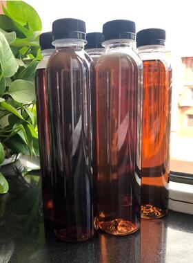 350ML加厚透明塑料瓶手工鲜榨果汁瓶密封一次性食品级奶茶酵素瓶