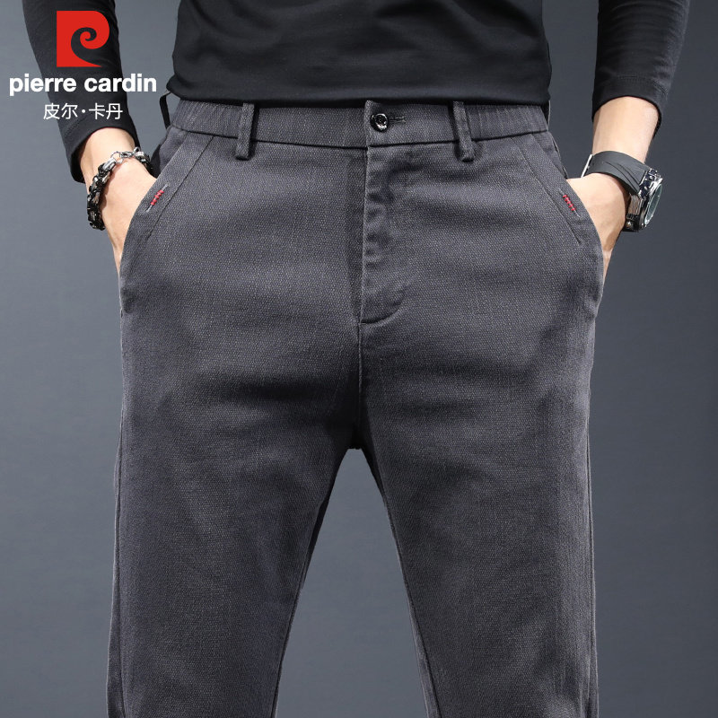 皮尔卡丹牛仔裤男款秋冬季宽松直筒休闲裤2025新款高弹力百搭裤子