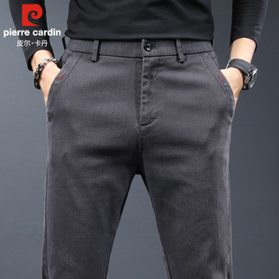 皮尔卡丹牛仔裤男款秋冬季宽松直筒休闲裤2025新款高弹力百搭裤子