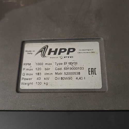意大利HPP高压泵柱塞泵配件SLR 212/200 ELS 135/140 EF183/120