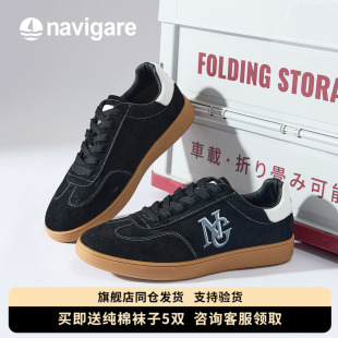 不闷脚轻便软底休闲百搭板鞋 Navigare小帆船鞋 新款 2025秋季 子男鞋
