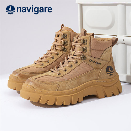 Navigare意大利小帆船马丁靴男
