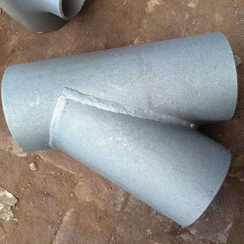 碳钢加厚拼接斜三通 45度Y型接头排水水管 焊接内丝冲压异径三通