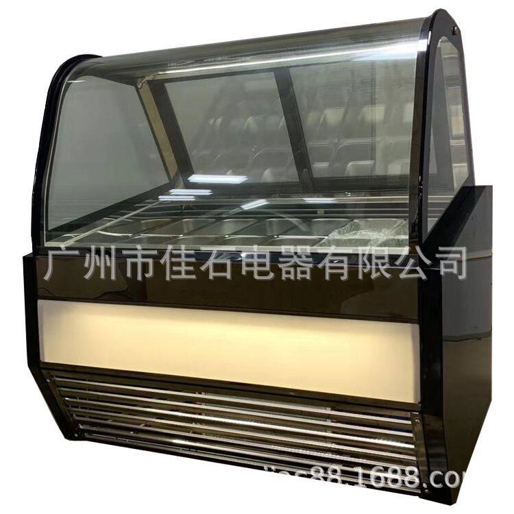 厂家供应 12盘 雪糕展示柜 gelato showcase 110V 冰淇淋展示柜