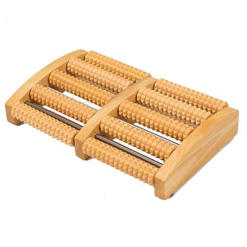 全实木家用滚轮式脚底按摩器搓按捏脚神器腿足部木质按摩穴位搓排