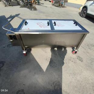 800L酱料搅拌料车移动周转搅拌料车不锈钢电加热保温搅拌料车