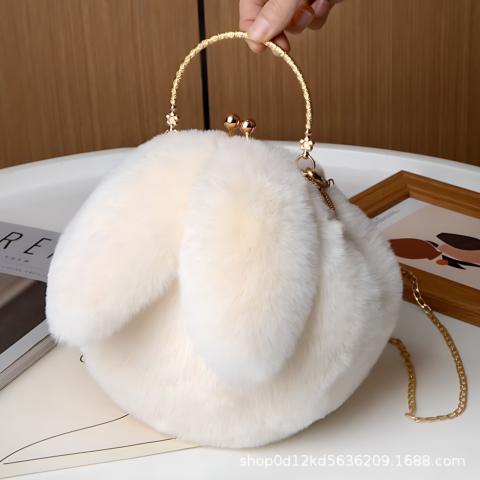 公主包毛毛包兔儿朵包手提斜挎