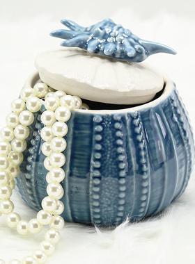 样板间梳妆台摆件现代轻奢饰品盒仿珍珠项链样板房衣帽间装饰摆设