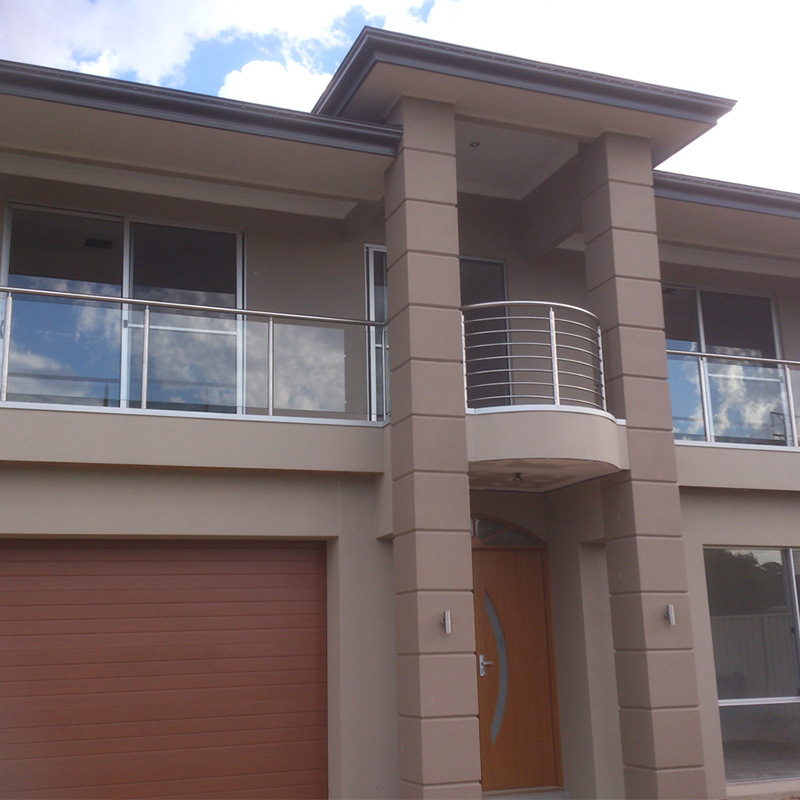 室内304/316L不锈钢立柱夹钢结构楼梯栏杆围栏扶手护栏可定承重