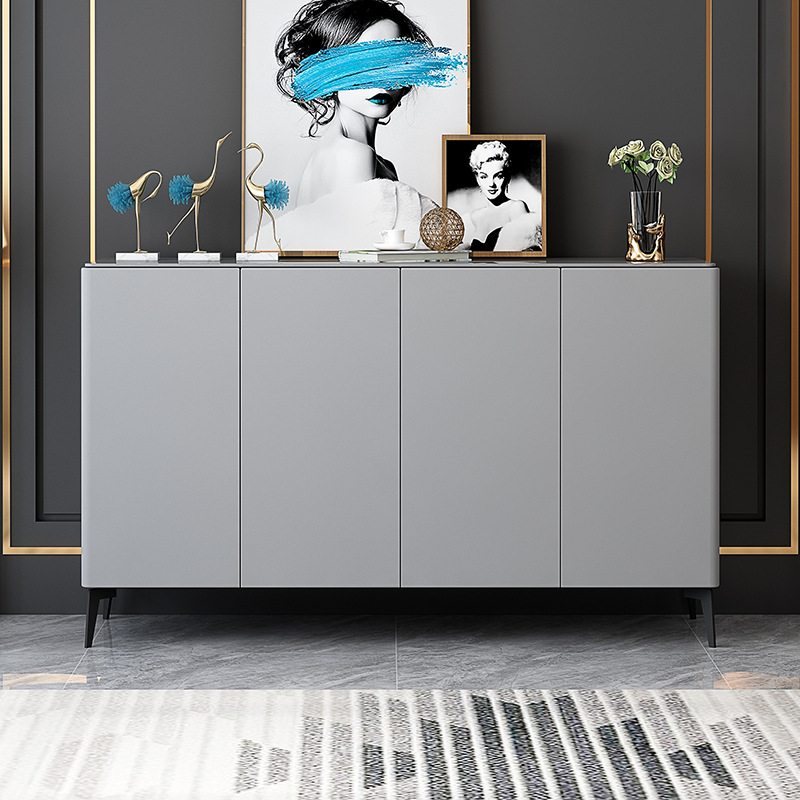 轻奢意式入户鞋柜家用门口玄关柜客厅隔断简约现代烤漆储物大容量