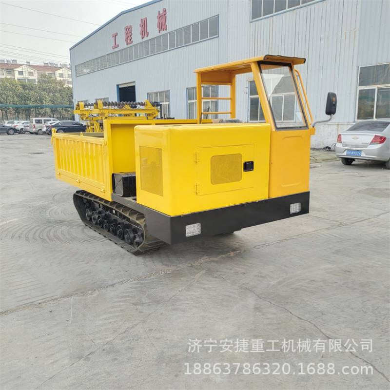 3吨履带运输车 自卸翻斗拖拉机 田间泥地搬运履带车 安捷重工