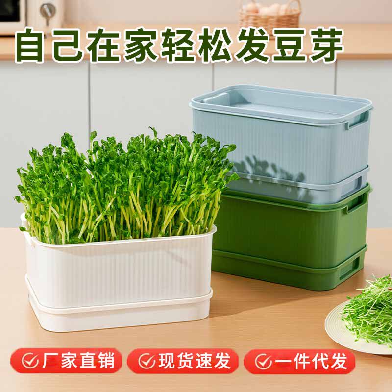 育苗盘芽苗菜盘种植发芽盆发豆芽神器黄绿豆芽无土栽培水培盘批发