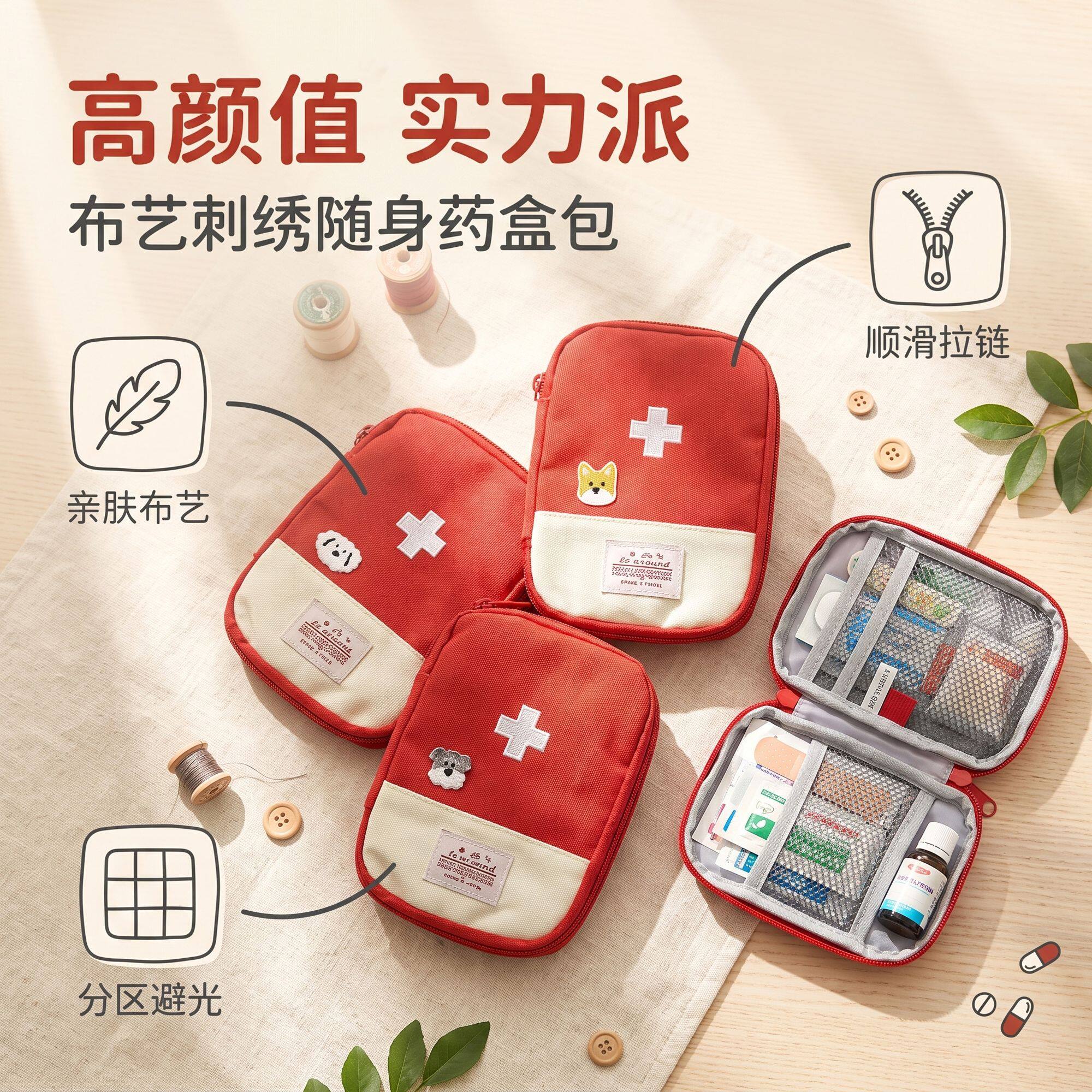 医药包家用便携旅行随身小药包大容量医护医用急救药盒药品收纳包