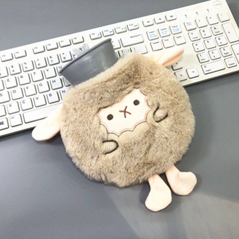 冬季卡通迷你注水毛绒热水袋女学生宿舍暖宝宝橡胶PVC暖水袋暖宫
