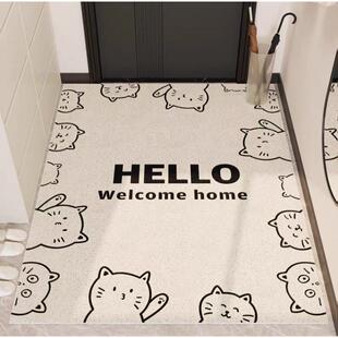 高弹丝圈入户门地垫可裁剪进门垫子简约家用耐脏大门口地毯脚垫
