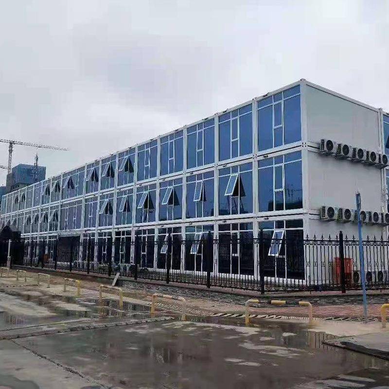 简易快拼彩钢板集装箱活动板房办公室工地住人活动板房子钢构