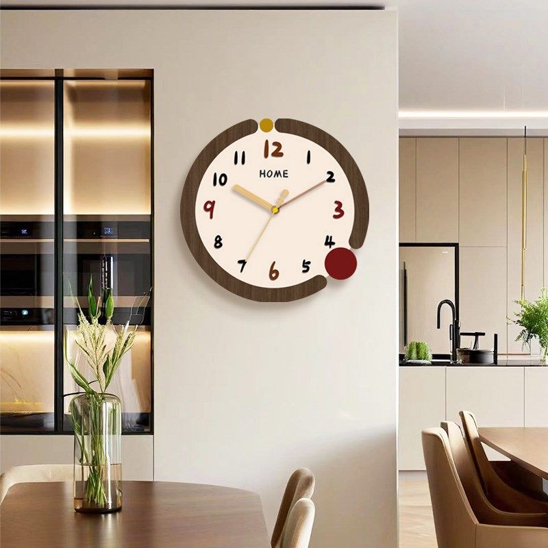 奶油风挂钟家用钟表n客厅新款电子石英钟创意挂墙时钟简约摇摆挂,家居饰品,挂钟,淘宝优惠券,粉丝福利购,淘宝优惠卷