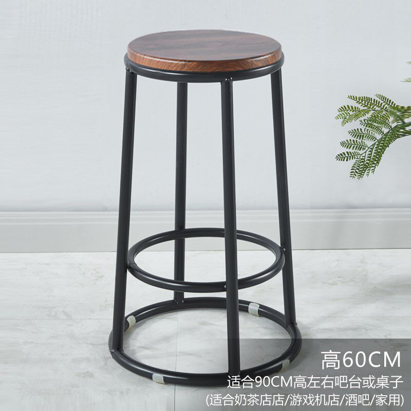 吧台凳酒吧凳KTV奶p茶店咖啡厅收银台手机柜台铁艺圆凳高脚凳加高