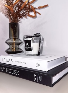 轻奢现代家居样板房茶几床头柜装饰品摆J件高级感软装花艺组合摆