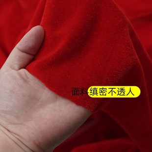 定制办公会议桌布加厚红绒舞台背景庆典签L到活动摆摊长方形台布