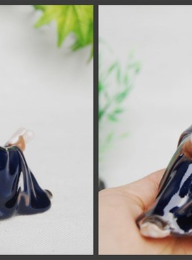 中国风陶瓷赵恒读书假山盆景摆件人物H造景装饰品家居书桌台工艺
