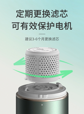 basa口袋吸尘器小型手持轻便A携无线车载家用清洁过滤网 2个装