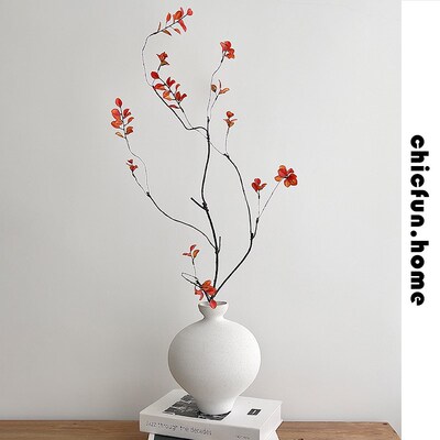 小秋叶仿真花假花摆设花艺摆件装饰花H卉高档客厅高端摆花插花餐